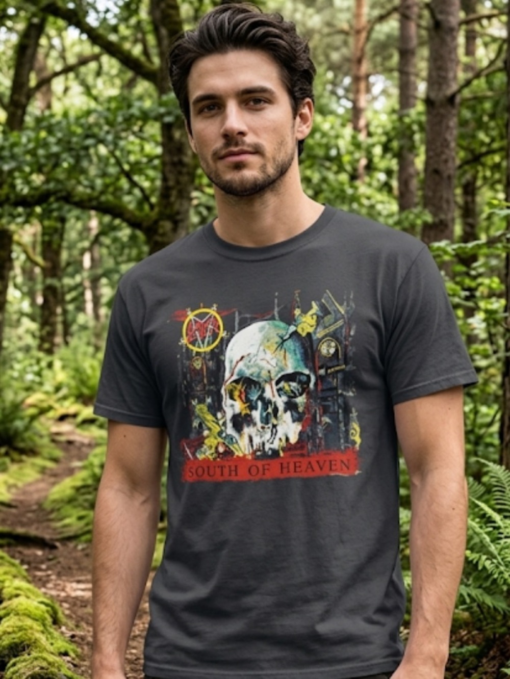 Slayer Graphic T-Shirt with Skull Design